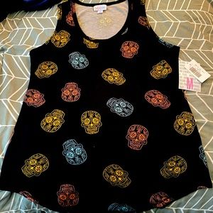 Multicolor Scull Tank